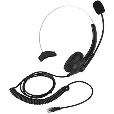 VBESTLIFE Auriculares para Centro de Llamadas, Sonido sin pérdida Auriculares duraderos para teléfono/cancelación de Ruido/Uso cómodo/Cable súper Largo(Tapón de Cristal) VBESTLIFE Auriculares para Centro de Llamadas, Sonido sin pérdida Auriculares duraderos para teléfono/cancelación de Ruido/Uso cómodo/Cable súper Largo(Tapón de Cristal)