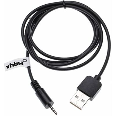 vhbw Cable de Carga USB Compatible con JBL Synchros E50BT E50, E40BT, E40, J56, J56BT auriculares Cable USB a jack 2,5 mm, negro, 100 cm vhbw Cable de Carga USB Compatible con JBL Synchros E50BT E50, E40BT, E40, J56, J56BT auriculares Cable USB a jack 2,5 mm, negro, 100 cm