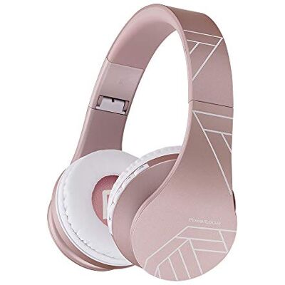 PowerLocus P1 – Auriculares Bluetooth inalambricos de Diadema Cascos Plegables, Casco Bluetooth con Sonido Estéreo con Conexión a Bluetooth Inalámbrico y Audio Cable para Movil,PC,Tablet (Oro Rosa PL) PowerLocus P1 – Auriculares Bluetooth inalambricos de Diadema Cascos Plegables, Casco Bluetooth con Sonido Estéreo con Conexión a Bluetooth Inalámbrico y Audio Cable para Movil,PC,Tablet (Oro Rosa PL)
