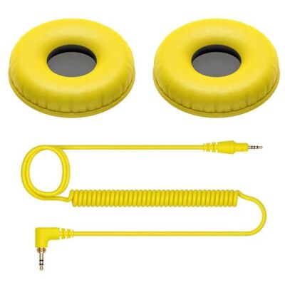 Pioneer Cable en espiral y almohadillas para el HDJ-CUE1 (Amarillo) Pioneer Cable en espiral y almohadillas para el HDJ-CUE1 (Amarillo)