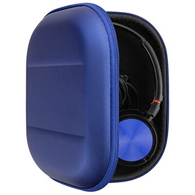GEEKRIA Funda para Auriculares Shield Compatible con Sony MDR-ZX330BT/ZX310AP/ZX300/ZX110 y más, Bolsa de Viaje rígida de Repuesto con Almacenamiento de Cables (Azul) GEEKRIA Funda para Auriculares Shield Compatible con Sony MDR-ZX330BT/ZX310AP/ZX300/ZX110 y más, Bolsa de Viaje rígida de Repuesto con Almacenamiento de Cables (Azul)