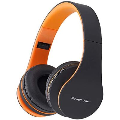PowerLocus Auriculares Inalámbricos Bluetooth, Auriculares Bluetooth Diadema, Cascos Bluetooth con Micrófono, Hi-Fi Stereo Sonido, Graves Profundos, Audifonos Plegables para iPhone/Android/PC/Viajes PowerLocus Auriculares Inalámbricos Bluetooth, Auriculares Bluetooth Diadema, Cascos Bluetooth con Micrófono, Hi-Fi Stereo Sonido, Graves Profundos, Audifonos Plegables para iPhone/Android/PC/Viajes