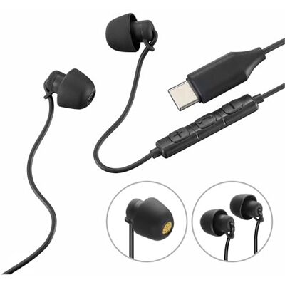 Hama Auriculares USB C con micrófono Integrado. (Cascos con Cable para móvil y Tablet, Auriculares in Ear con Control de Volumen, Conexión Digital Tipo C) Negro. Hama Auriculares USB C con micrófono Integrado. (Cascos con Cable para móvil y Tablet, Auriculares in Ear con Control de Volumen, Conexión Digital Tipo C) Negro.