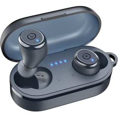 TOZO Auriculares Inalámbricos Bluetooth, Listo para Entrenar y Viajar ENC llamadas claras, IPX8 sumergible, 55H batería, carga rápida inalámbrica/USB-C, Sonido OrigX 2.0, ajuste ergonómico, 32 EQ TOZO Auriculares Inalámbricos Bluetooth, Listo para Entrenar y Viajar ENC llamadas claras, IPX8 sumergible, 55H batería, carga rápida inalámbrica/USB-C, Sonido OrigX 2.0, ajuste ergonómico, 32 EQ
