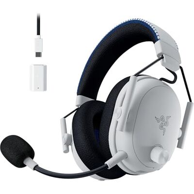 Razer BlackShark V3 Pro for PlayStation Auriculares inalámbricos para Esports con cancelación Activa de Ruido ANC Controladores de 50mm HyperSpeed 2,4GHz Spatial THX PS5/PC Blanco Razer BlackShark V3 Pro for PlayStation Auriculares inalámbricos para Esports con cancelación Activa de Ruido ANC Controladores de 50mm HyperSpeed 2,4GHz Spatial THX PS5/PC Blanco