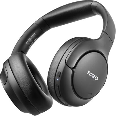 TOZO Cascos Inalámbricos Bluetooth 6.0, Diadema Plegable cómoda para Diario ANC híbrido+5 mics ENC, drivers 40 mm sonido Hi-Res, cable/inalámbrico, 32 EQs, batería duradera, ligero plegable para viaje TOZO Cascos Inalámbricos Bluetooth 6.0, Diadema Plegable cómoda para Diario ANC híbrido+5 mics ENC, drivers 40 mm sonido Hi-Res, cable/inalámbrico, 32 EQs, batería duradera, ligero plegable para viaje