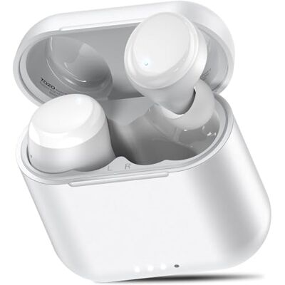 TOZO T6 Auriculares Inalámbricos Bluetooth 5.3,compi Deportivo fiable IPX8 sumergible, 50H batería, carga rápida Inalámbrica/USB-C, OrigX 2.0, Sonido premium, IA llamadas, Control Táctil, 32 EQs TOZO T6 Auriculares Inalámbricos Bluetooth 5.3,compi Deportivo fiable IPX8 sumergible, 50H batería, carga rápida Inalámbrica/USB-C, OrigX 2.0, Sonido premium, IA llamadas, Control Táctil, 32 EQs