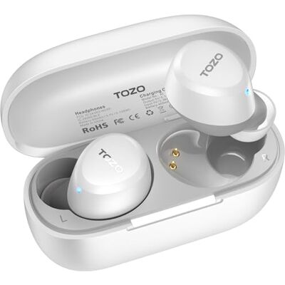 TOZO A1 Auriculares Inalámbricos Bluetooth, Ideales para oídos pequeños ORIGX Acústico, 3.7g Ultraligeros, Estuche Portátil, 32H Reproducción, 32 EQs en App, Sonido Estéreo para Deporte y Viaje TOZO A1 Auriculares Inalámbricos Bluetooth, Ideales para oídos pequeños ORIGX Acústico, 3.7g Ultraligeros, Estuche Portátil, 32H Reproducción, 32 EQs en App, Sonido Estéreo para Deporte y Viaje