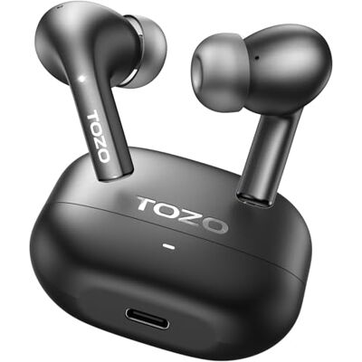 TOZO E2 Auriculares Inalámbricos Bluetooth 5.3, tu Sonido Ideal Siempre ORIGX Acústico, modo juego baja latencia, ENC llamadas nítidas, 32 EQs, ultraligeros 3.7g, 30H batería, estuche portátil TOZO E2 Auriculares Inalámbricos Bluetooth 5.3, tu Sonido Ideal Siempre ORIGX Acústico, modo juego baja latencia, ENC llamadas nítidas, 32 EQs, ultraligeros 3.7g, 30H batería, estuche portátil