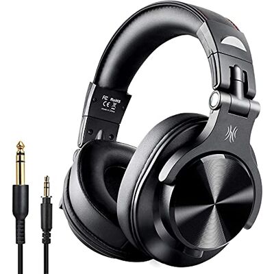 OneOdio A70 Auriculares Bluetooth Over-Ear con Cable Hi-Res para Estudio DJ 72 h de reproducción, conexiones 3,5/6,35 mm, micrófono integrado y diseño plegable. Ideal para DJ, PC, mezcla y SharePort OneOdio A70 Auriculares Bluetooth Over-Ear con Cable Hi-Res para Estudio DJ 72 h de reproducción, conexiones 3,5/6,35 mm, micrófono integrado y diseño plegable. Ideal para DJ, PC, mezcla y SharePort