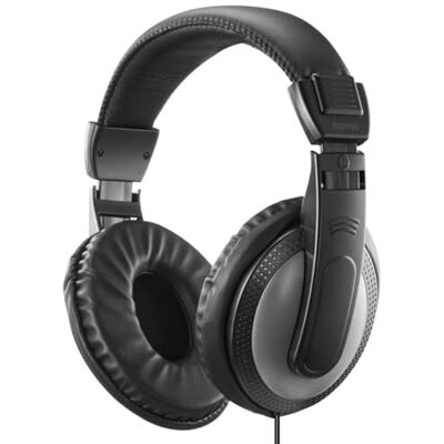Hama Auriculares con Cable 2 Metros Conector Jack 3.5mm. (Cascos Ordenador sobremesa, Diadema Ajustable, Sonido estéreo) Negro. Hama Auriculares con Cable 2 Metros Conector Jack 3.5mm. (Cascos Ordenador sobremesa, Diadema Ajustable, Sonido estéreo) Negro.