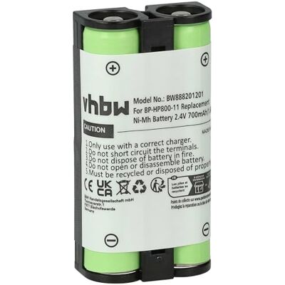 vhbw Batería Recargable Compatible con Sony MDR-RF895 MDR-RF955, MDR-RF955RK, MDR-RF4000 auriculares inalámbricos, cascos (700 mAh, 2,4 V, NiMH) vhbw Batería Recargable Compatible con Sony MDR-RF895 MDR-RF955, MDR-RF955RK, MDR-RF4000 auriculares inalámbricos, cascos (700 mAh, 2,4 V, NiMH)