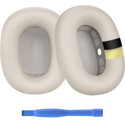 MMOBIEL Almohadillas de Repuesto para AirPods MAX Auriculares de Premium Memory Foam y Mesh Fabric Almohadilla Auriculares con Capa de Silicona Cascos Cojines – Blanco Estrella MMOBIEL Almohadillas de Repuesto para AirPods MAX Auriculares de Premium Memory Foam y Mesh Fabric Almohadilla Auriculares con Capa de Silicona Cascos Cojines – Blanco Estrella