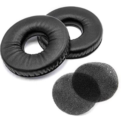 vhbw 2X Almohadillas oídos de Repuesto Compatible con AKG K141 K141M, K121, K121S, K121 Studio auriculares, cascos negro, brillante vhbw 2X Almohadillas oídos de Repuesto Compatible con AKG K141 K141M, K121, K121S, K121 Studio auriculares, cascos negro, brillante