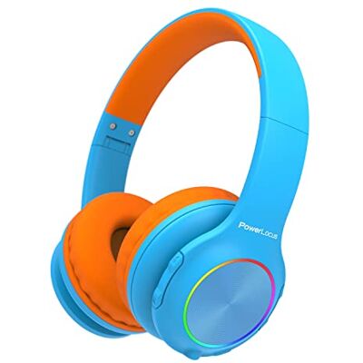 PowerLocus Auriculares Inalámbricos Diadema para Niños, Cascos Bluetooth con Micrófono Incorporado, Auriculares Plegables,luz LED,Soporte Micro SD/TF,94DB Volumen Limitado Seguro para Celulares/PC/TV PowerLocus Auriculares Inalámbricos Diadema para Niños, Cascos Bluetooth con Micrófono Incorporado, Auriculares Plegables,luz LED,Soporte Micro SD/TF,94DB Volumen Limitado Seguro para Celulares/PC/TV