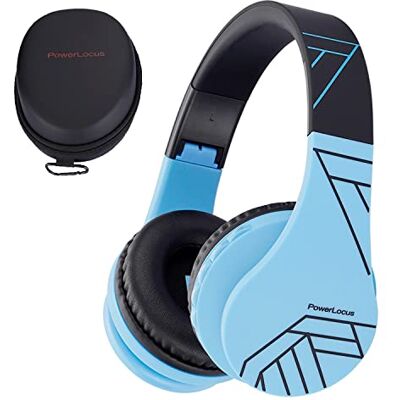 PowerLocus Auriculares Bluetooth para niños, Auriculares Inalámbricos Bluetooth de Diadema, Cascos Bluetooth con Micrófono para niñas y niños con 85DB Volumen Limitado, Auriculares Plegable, Ajustable PowerLocus Auriculares Bluetooth para niños, Auriculares Inalámbricos Bluetooth de Diadema, Cascos Bluetooth con Micrófono para niñas y niños con 85DB Volumen Limitado, Auriculares Plegable, Ajustable