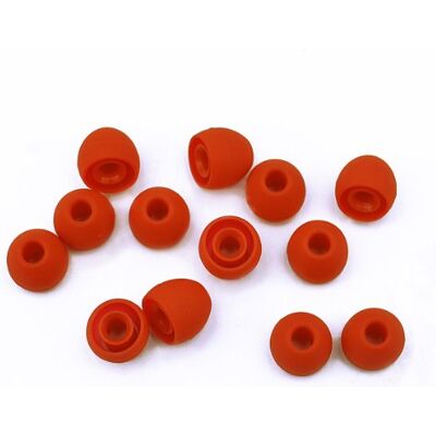 Xcessor Silicona Almohadillas de Repuesto 7 Pares (Juego de 14 Piezas). Medio, Rojo Xcessor Silicona Almohadillas de Repuesto 7 Pares (Juego de 14 Piezas). Medio, Rojo