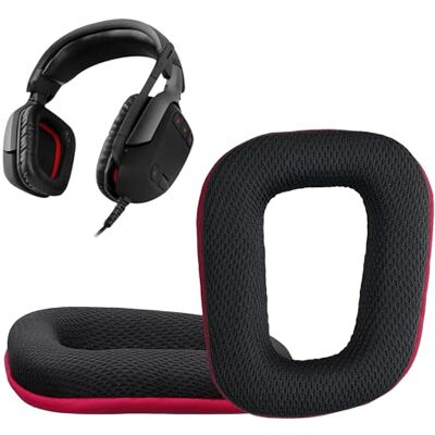 kwmobile Almohadillas compatibles con Logitech G430 / G35 / G930 / F450 Almohadillas 2X Almohadilla de Repuesto para Auriculares en Cuero sintético kwmobile Almohadillas compatibles con Logitech G430 / G35 / G930 / F450 Almohadillas 2X Almohadilla de Repuesto para Auriculares en Cuero sintético