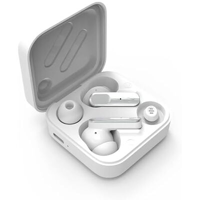 Vieta Auriculares True Wireless con Cancelación Activa de Ruido -16dB, Dual Pairing, 6 x Mic ENC, Autonomía 28h, App Double 2 Blanco Vieta Auriculares True Wireless con Cancelación Activa de Ruido -16dB, Dual Pairing, 6 x Mic ENC, Autonomía 28h, App Double 2 Blanco
