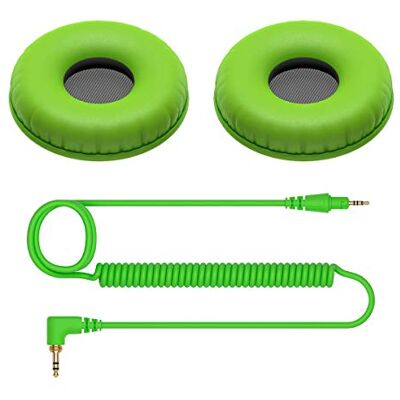 Pioneer Cable en espiral y almohadillas para el HDJ-CUE1 (Verde) Pioneer Cable en espiral y almohadillas para el HDJ-CUE1 (Verde)