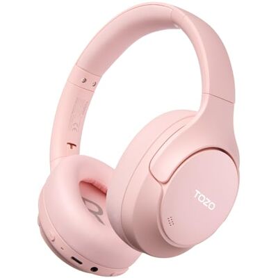 TOZO HT3 Cascos Inalámbricos Bluetooth 6.0, ANC -45dB y Sonido Premium ANC híbrida -45dB, 5 Mics IA para llamadas claras, audio espacial 3D, Multipunto, 32 EQs, driver 40mm y diseño plegable TOZO HT3 Cascos Inalámbricos Bluetooth 6.0, ANC -45dB y Sonido Premium ANC híbrida -45dB, 5 Mics IA para llamadas claras, audio espacial 3D, Multipunto, 32 EQs, driver 40mm y diseño plegable
