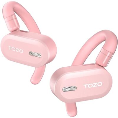 TOZO O2 Auriculares Inalámbricos Bluetooth, Abiertos cómodos y Seguros Controlador 14.2mm ORIGX, 42H batería, ENC llamada clara, gancho giratorio, ajuste multieje, conexión dual y 5 EQs en APP TOZO O2 Auriculares Inalámbricos Bluetooth, Abiertos cómodos y Seguros Controlador 14.2mm ORIGX, 42H batería, ENC llamada clara, gancho giratorio, ajuste multieje, conexión dual y 5 EQs en APP