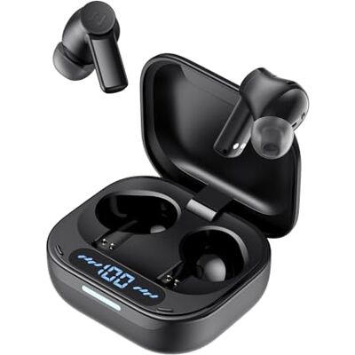havit TW889 Auriculares inalámbricos con Bluetooth, color negro Cancelación de ruido adaptativa híbrida, audio espacial inmersivo, llamadas claras de 6 micrófonos, inalámbrica de alta havit TW889 Auriculares inalámbricos con Bluetooth, color negro Cancelación de ruido adaptativa híbrida, audio espacial inmersivo, llamadas claras de 6 micrófonos, inalámbrica de alta