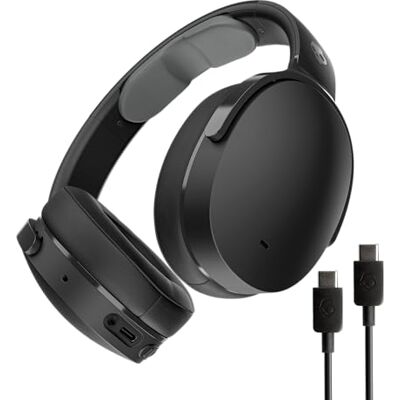 Skullcandy Hesh EVO Cascos Over-Ear Inalámbricos, 36 h de Autonomía, Micrófono, Compatibles con iPhone Android y Dispositivos Bluetooth Negro Skullcandy Hesh EVO Cascos Over-Ear Inalámbricos, 36 h de Autonomía, Micrófono, Compatibles con iPhone Android y Dispositivos Bluetooth Negro