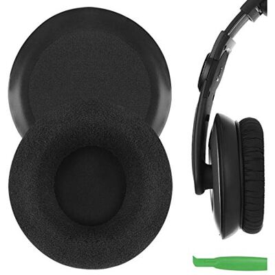 GEEKRIA Comfort Velour Almohadillas para Sennheiser HD215, HD225 Auriculares Reemplazo de Almohadillas, Tipo Copa para los oídos, Piezas de reparación de la Cubierta del Auricular (Negro) GEEKRIA Comfort Velour Almohadillas para Sennheiser HD215, HD225 Auriculares Reemplazo de Almohadillas, Tipo Copa para los oídos, Piezas de reparación de la Cubierta del Auricular (Negro)