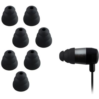 Xcessor Triple Flange Cónico Silicona Almohadillas de Repuesto para Auriculares Internos 4 Pares (Juego de 8 Piezas). Compatible con la Mayoría en el Oído Marcas Auriculares. (Medio, Negro) Xcessor Triple Flange Cónico Silicona Almohadillas de Repuesto para Auriculares Internos 4 Pares (Juego de 8 Piezas). Compatible con la Mayoría en el Oído Marcas Auriculares. (Medio, Negro)