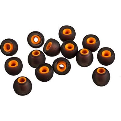 Xcessor (L 7 Pares (14 Piezas) de Silicona de Reemplazo en Los Auriculares de Oído, Auriculares de Tamaño Grande. Auriculares de Reemplazo para los Populares Auriculares Intrauditivos. Negro/Naranja Xcessor (L 7 Pares (14 Piezas) de Silicona de Reemplazo en Los Auriculares de Oído, Auriculares de Tamaño Grande. Auriculares de Reemplazo para los Populares Auriculares Intrauditivos. Negro/Naranja
