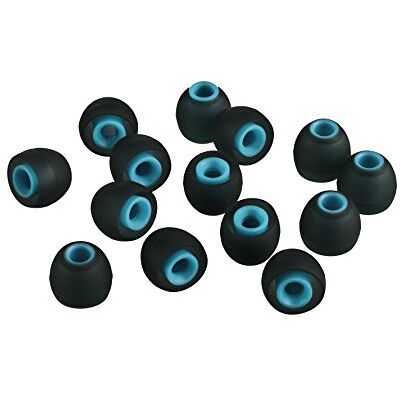 Xcessor (M 7 Pares (14 Piezas) de Silicona de Reemplazo en Los Auriculares de Oído, Auriculares de Tamaño Medio. Auriculares de Reemplazo para los Populares Auriculares Intrauditivos. Negro/Azul Xcessor (M 7 Pares (14 Piezas) de Silicona de Reemplazo en Los Auriculares de Oído, Auriculares de Tamaño Medio. Auriculares de Reemplazo para los Populares Auriculares Intrauditivos. Negro/Azul