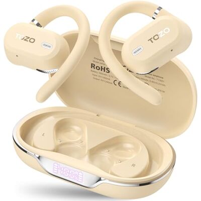 TOZO Openwear Auriculares Inalámbricos Bluetooth, Gancho rotatorio Confort TOZO Openwear Auriculares Inalámbricos Bluetooth, Gancho rotatorio Confort