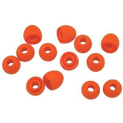 Xcessor Silicona Almohadillas de Repuesto 7 Pares (Juego de 14 Piezas). Medio, Naranja Xcessor Silicona Almohadillas de Repuesto 7 Pares (Juego de 14 Piezas). Medio, Naranja