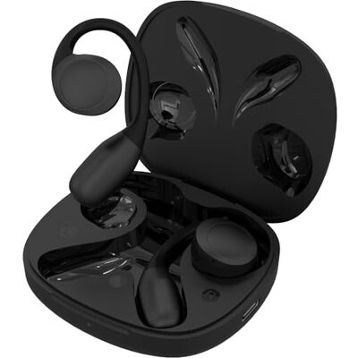 SPC Ether 2 Sense – Auriculares inalámbricos Bluetooth Open-Ear con cancelación de Ruido en Llamadas, Gran duración batería (30h), micrófono, Doble conectividad, IPX4 Negro SPC Ether 2 Sense – Auriculares inalámbricos Bluetooth Open-Ear con cancelación de Ruido en Llamadas, Gran duración batería (30h), micrófono, Doble conectividad, IPX4 Negro