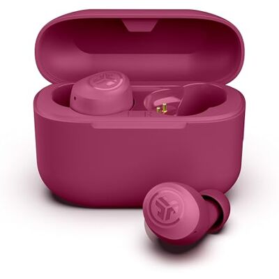 JLab Go Air Pop+ Auriculares Inalámbricos Bluetooth 35h, Rosa Oscuro Wireless Earbuds con Caja de Carga, Audífonos Bluetooth con Micrófono, Dual Connect, App JLab Go Air Pop+ Auriculares Inalámbricos Bluetooth 35h, Rosa Oscuro Wireless Earbuds con Caja de Carga, Audífonos Bluetooth con Micrófono, Dual Connect, App