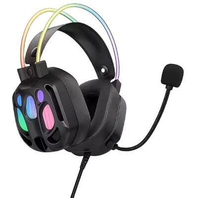 ONIKUMA GAMING Auriculares Onikuma USB + 3,5 mm Negro Gaming Headphones Supraaurales, Impedancia de 32 Ω, Rango de frecuencia de 20 Hz-20 kHz, sensibilidad de 119 dB ONIKUMA GAMING Auriculares Onikuma USB + 3,5 mm Negro Gaming Headphones Supraaurales, Impedancia de 32 Ω, Rango de frecuencia de 20 Hz-20 kHz, sensibilidad de 119 dB