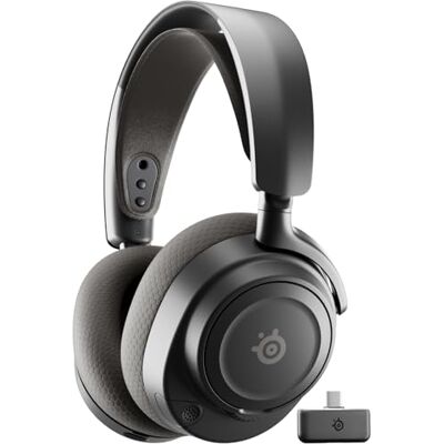 SteelSeries Arctis Nova 7P Wireless Gen2 Auriculares gaming multiplataforma -Control de app en tiempo real -Más de 50 horas -Controladores magnéticos de neodimio -2,4 GHz y Bluetooth -PC,PS5,Switch1/2 SteelSeries Arctis Nova 7P Wireless Gen2 Auriculares gaming multiplataforma -Control de app en tiempo real -Más de 50 horas -Controladores magnéticos de neodimio -2,4 GHz y Bluetooth -PC,PS5,Switch1/2