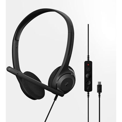 EPOS C1 Auriculares USB-C Cableados Audio Hi-Fi, Micrófono con Reducción de Ruido, Diseño Ergonómico para Uso Prolongado, Cascos On-Ear, Ideal para Oficina y Trabajo Remoto, Certificado Chromebook EPOS C1 Auriculares USB-C Cableados Audio Hi-Fi, Micrófono con Reducción de Ruido, Diseño Ergonómico para Uso Prolongado, Cascos On-Ear, Ideal para Oficina y Trabajo Remoto, Certificado Chromebook