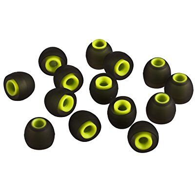Xcessor (L 7 Pares (14 Piezas) de Silicona de Reemplazo en Los Auriculares de Oído, Auriculares de Tamaño Grande. Auriculares de Reemplazo para los Populares Auriculares Intrauditivos. Negro/Verde Xcessor (L 7 Pares (14 Piezas) de Silicona de Reemplazo en Los Auriculares de Oído, Auriculares de Tamaño Grande. Auriculares de Reemplazo para los Populares Auriculares Intrauditivos. Negro/Verde