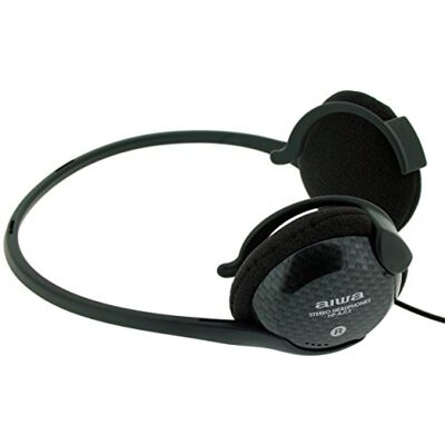 Aiwa HP-AJ12 Auriculares Stereo Neckband Clavija 3,5 mm chapada Oro Negro Aiwa HP-AJ12 Auriculares Stereo Neckband Clavija 3,5 mm chapada Oro Negro