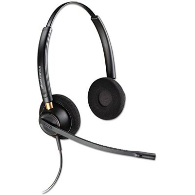 PLT Poly – Auriculares EncorePro 520 QD (Plantronics) – Funciona con adaptadores Digitales Call Center – Protección auditiva acústica – Doble oído PLT Poly – Auriculares EncorePro 520 QD (Plantronics) – Funciona con adaptadores Digitales Call Center – Protección auditiva acústica – Doble oído