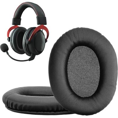 kwmobile Almohadillas compatibles con Kingston HyperX Cloud II 2 / Cloud III 3 / III S / 3S Almohadillas 2X Almohadilla de Repuesto para Auriculares en Cuero sintético kwmobile Almohadillas compatibles con Kingston HyperX Cloud II 2 / Cloud III 3 / III S / 3S Almohadillas 2X Almohadilla de Repuesto para Auriculares en Cuero sintético