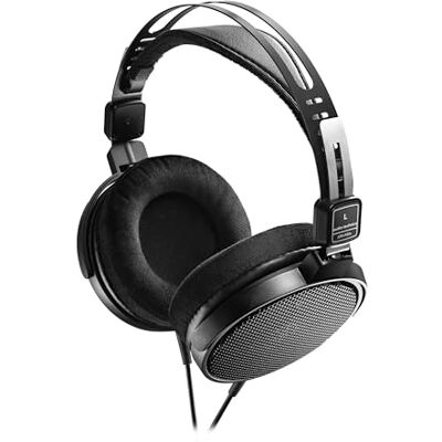 Technica Auriculares abiertos de referencia Auriculares de referencia abiertos con almohadillas de terciopelo y adaptador de 0,6 cm para mezclas Technica Auriculares abiertos de referencia Auriculares de referencia abiertos con almohadillas de terciopelo y adaptador de 0,6 cm para mezclas
