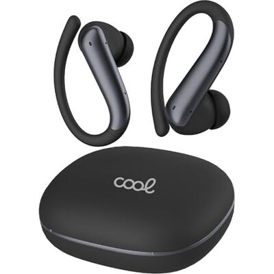 Cool Auriculares Stereo Bluetooth Earbuds Gym ANC Negro Cool Auriculares Stereo Bluetooth Earbuds Gym ANC Negro