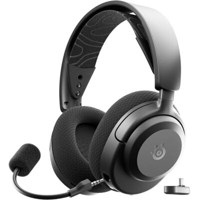 SteelSeries Arctis Nova 3P Wireless Auriculares Gaming multiplataforma App Batería 40h Controladores magnéticos de neodimio 2,4 GHz/Bluetooth Micro extraíble PS5, PS4, PC, Switch -Negro SteelSeries Arctis Nova 3P Wireless Auriculares Gaming multiplataforma App Batería 40h Controladores magnéticos de neodimio 2,4 GHz/Bluetooth Micro extraíble PS5, PS4, PC, Switch -Negro