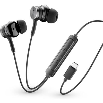 cellularline Auriculares intrauditivos Viper con Conector USB-C, cancelación Activa de Ruido, micrófono, Controles Integrados y Cuerpo de Metal en Color Negro cellularline Auriculares intrauditivos Viper con Conector USB-C, cancelación Activa de Ruido, micrófono, Controles Integrados y Cuerpo de Metal en Color Negro