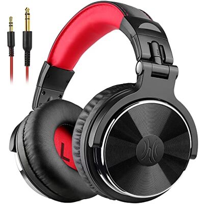 OneOdio Pro 10 Auriculares con Cable Hi-Res para Estudio DJ Drivers de 50 mm, cables 3,5/6,35 mm extraíbles, micrófono integrado, almohadillas suaves y SharePort para grabación y mezcla OneOdio Pro 10 Auriculares con Cable Hi-Res para Estudio DJ Drivers de 50 mm, cables 3,5/6,35 mm extraíbles, micrófono integrado, almohadillas suaves y SharePort para grabación y mezcla