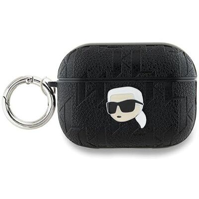Funda Karl Lagerfeld AirPods Pro 2 - Monograma Negro - Protección Funda Karl Lagerfeld AirPods Pro 2 - Monograma Negro - Protección