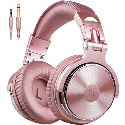 OneOdio Pro 10 Auriculares con Cable Hi-Res para Estudio DJ Drivers de 50 mm, cables 3,5/6,35 mm extraíbles, micrófono integrado, almohadillas suaves y SharePort para grabación y mezcla OneOdio Pro 10 Auriculares con Cable Hi-Res para Estudio DJ Drivers de 50 mm, cables 3,5/6,35 mm extraíbles, micrófono integrado, almohadillas suaves y SharePort para grabación y mezcla